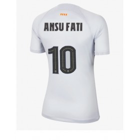 Damen Fußballbekleidung Barcelona Ansu Fati #10 3rd Trikot 2022-23 Kurzarm